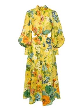 NWOT ALEMAIS CRESIDA CUTOUT MIDI DRESS US size 8
